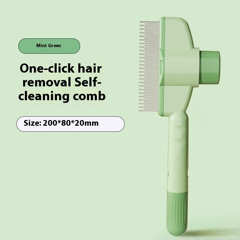 Professional Cat Pet Needled Comb With Release Button