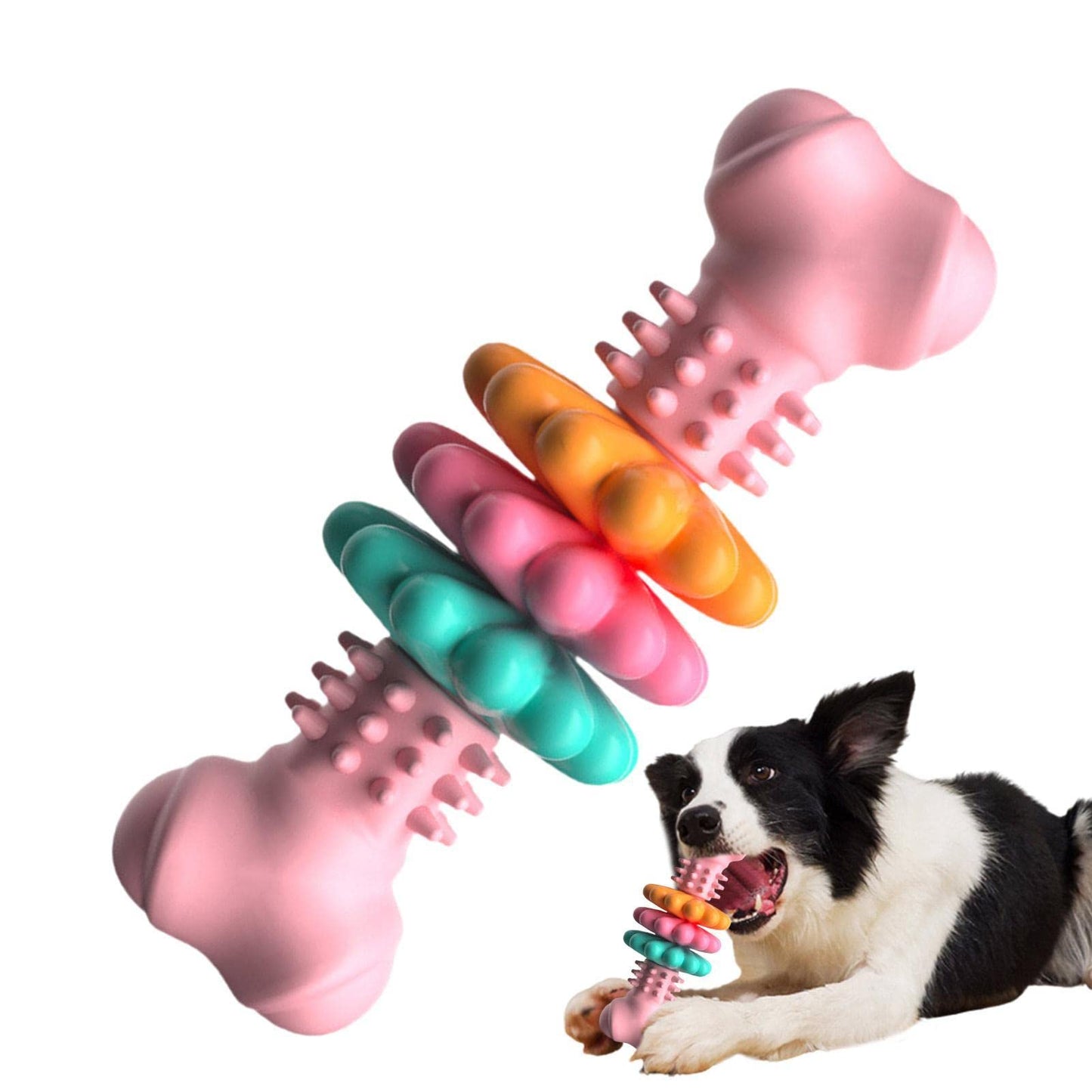 Indestructible TPR Bone Chewing Bite Resistant Teething Toy