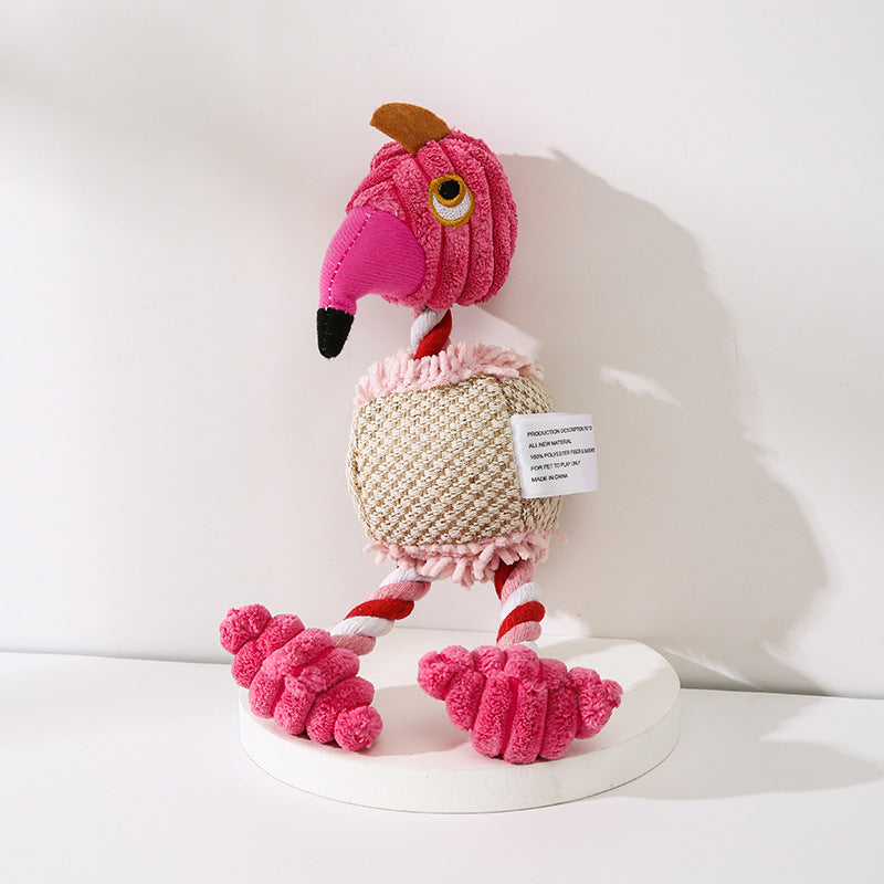 Pet Donkey Shape Corduroy Chew Toy For Dog