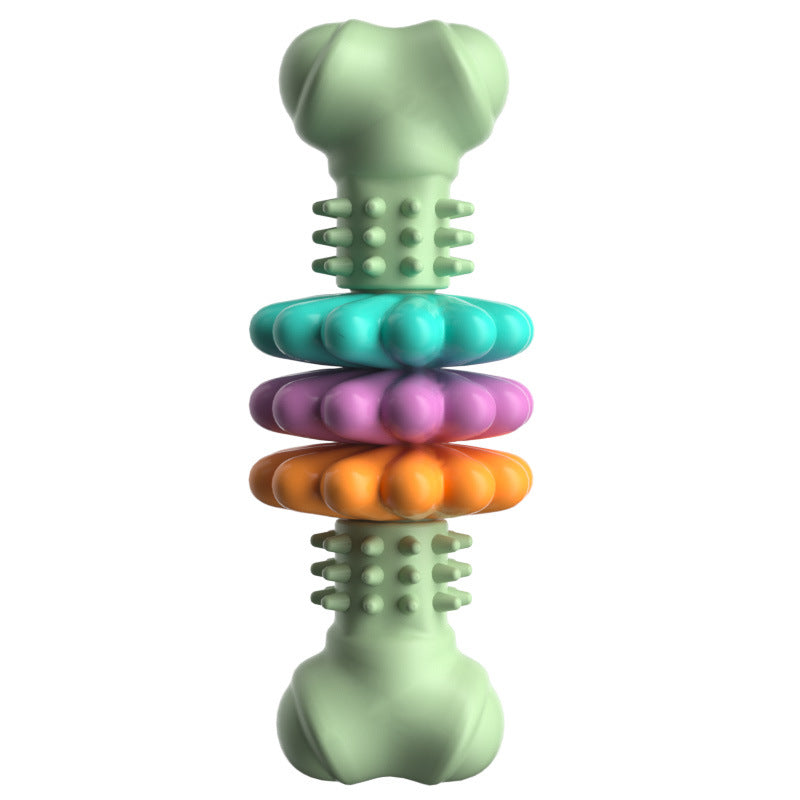Indestructible TPR Bone Chewing Bite Resistant Teething Toy