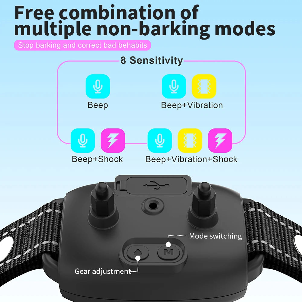 Rechargeable Anti Barking Dog Smart Collar