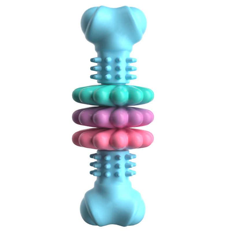 Indestructible TPR Bone Chewing Bite Resistant Teething Toy