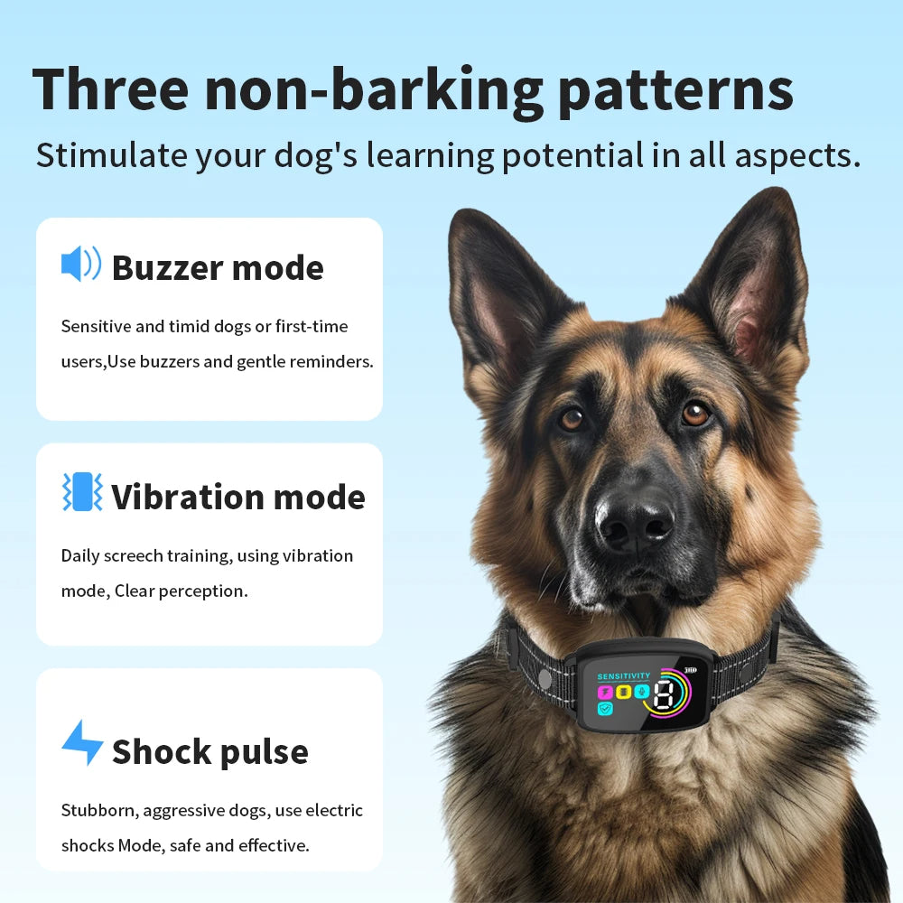 Rechargeable Anti Barking Dog Smart Collar