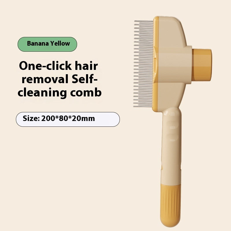 Professional Cat Pet Needled Comb With Release Button